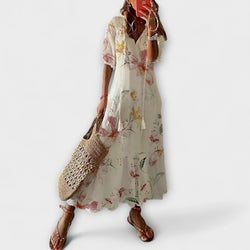 アンナ – レディース ボヘミアン 夏のドレス フローイングシルエット